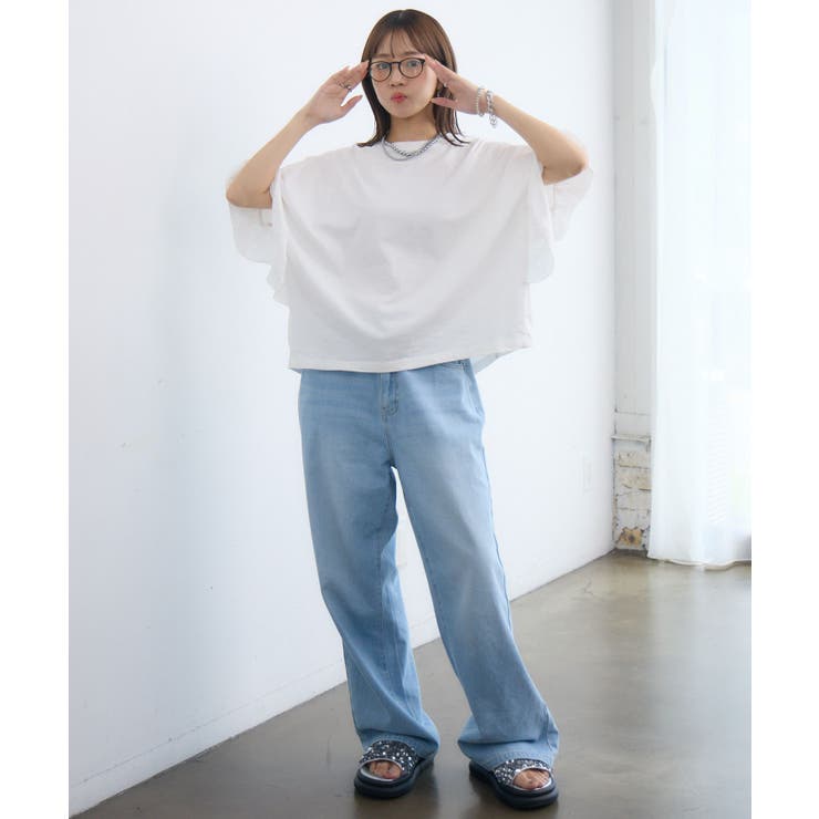 フリルsleeve T-shirt | RETRO GIRL | 詳細画像8 