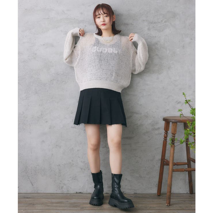 裾キリッパプリーツミニSK | RETRO GIRL | 詳細画像12 