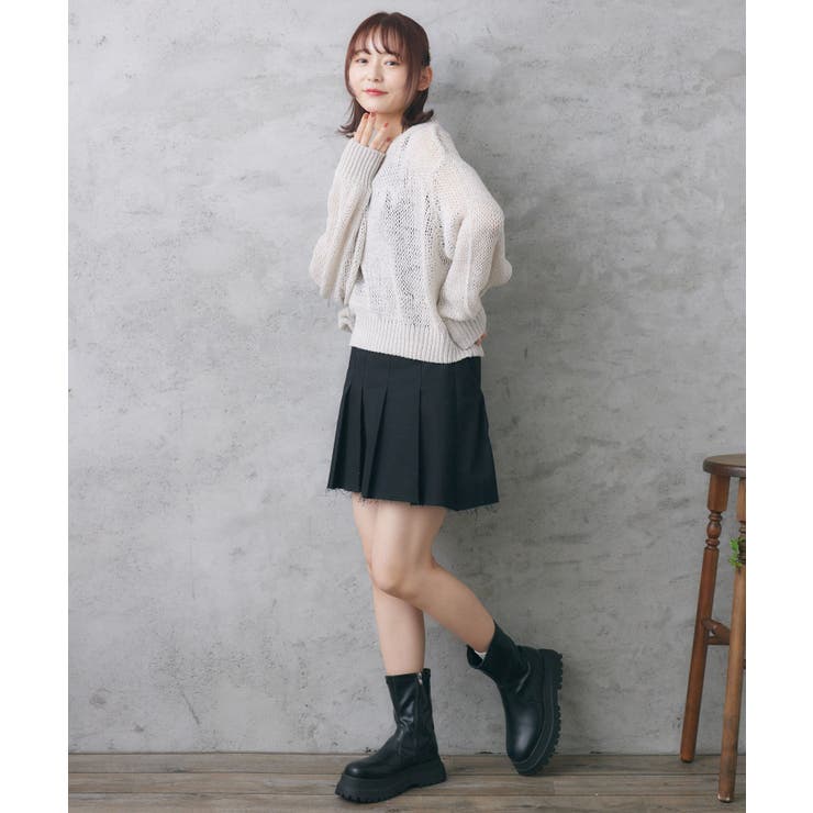 裾キリッパプリーツミニSK | RETRO GIRL | 詳細画像13 