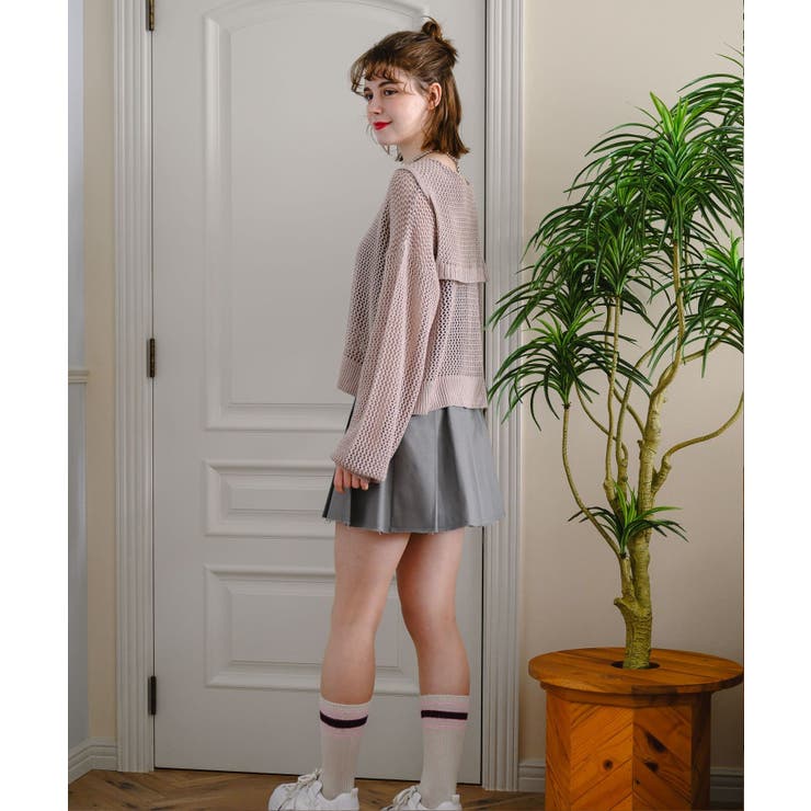 裾キリッパプリーツミニSK | RETRO GIRL | 詳細画像4 