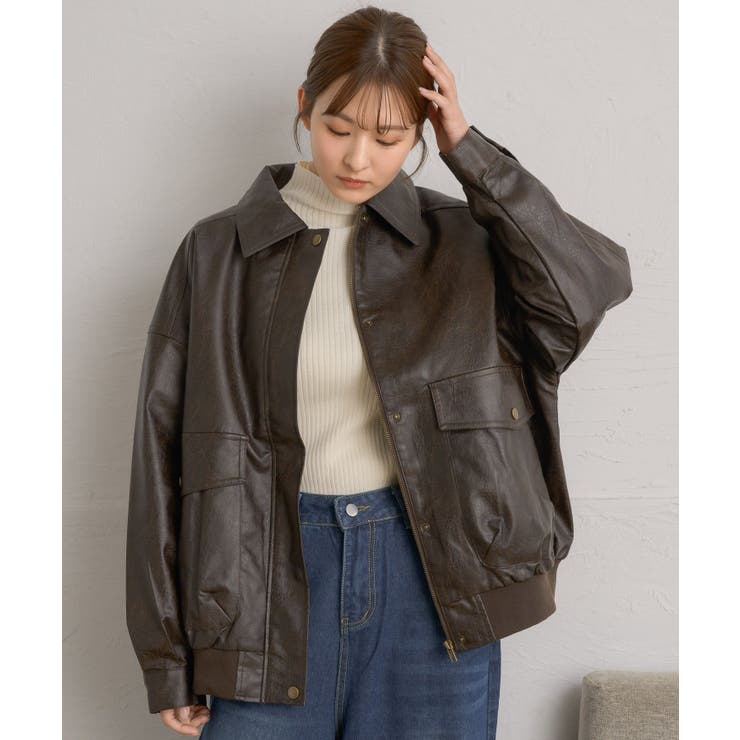 FレザーJK[品番：RTGW0008546]｜RETRO GIRL（レトロガール）の