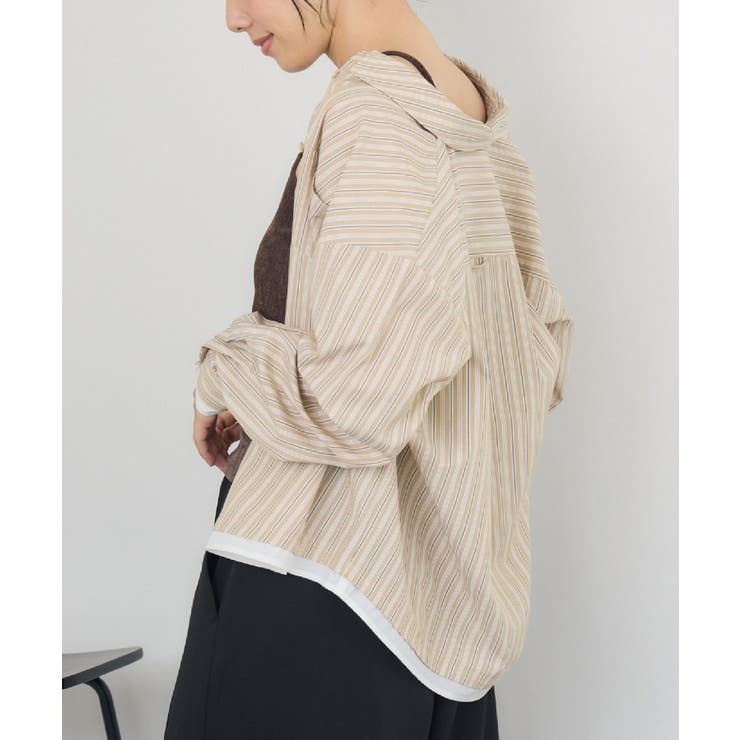 P/YEL | レイヤード風シャツ | RETRO GIRL