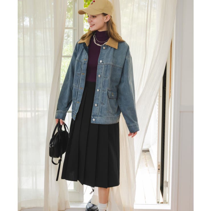 ミキティーちゃん 新品未使用MUVEIL 黒 フリル ジャケット 40 SLY | BRAID SLEEVE MG 2P (ワンピース(ミニ・ミディアム