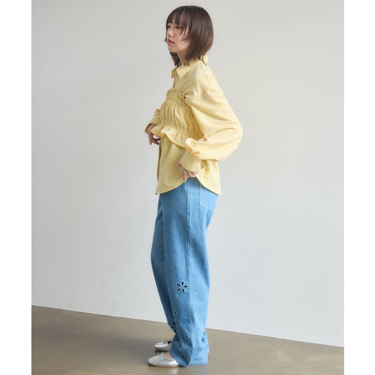 カットワークデニムPT | RETRO GIRL | 詳細画像11 