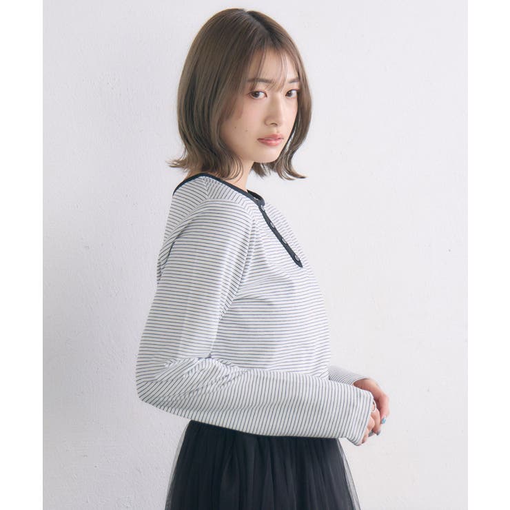 ヘンリーネックカットソー | RETRO GIRL | 詳細画像13 