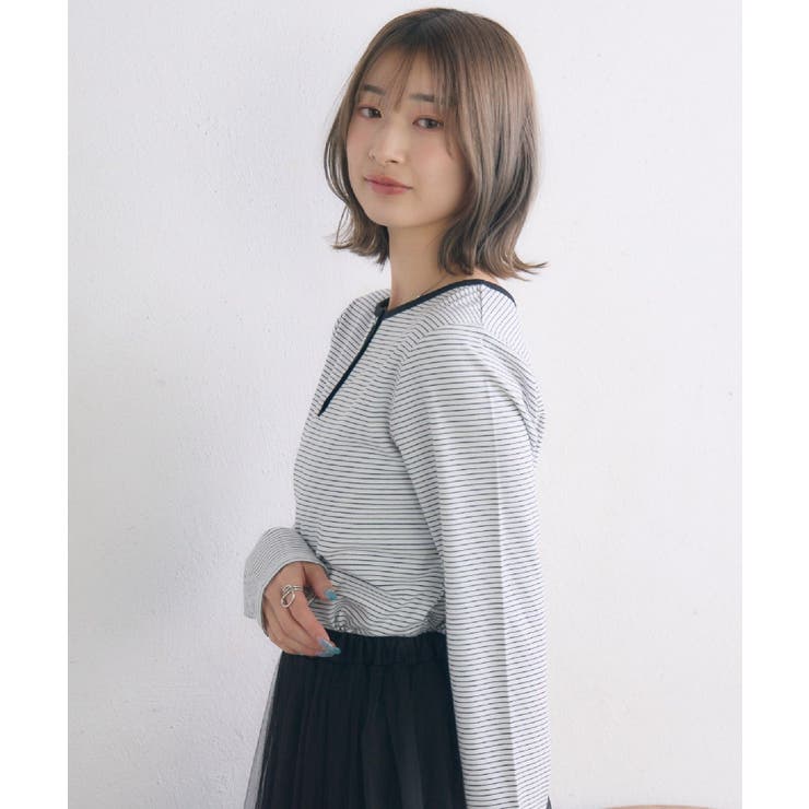 ヘンリーネックカットソー | RETRO GIRL | 詳細画像14 