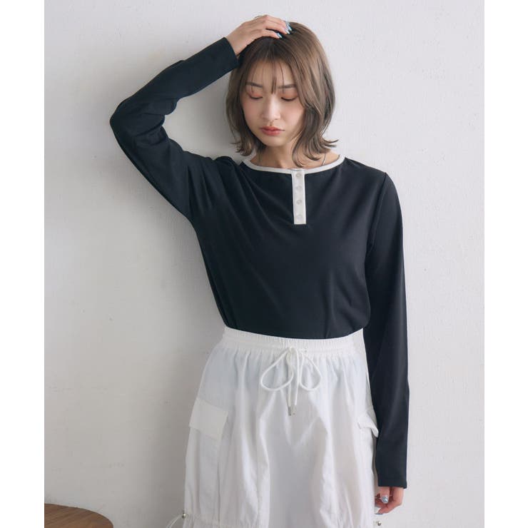 ヘンリーネックカットソー | RETRO GIRL | 詳細画像27 