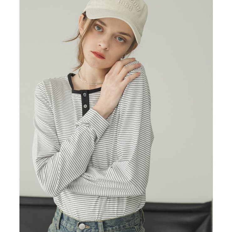 ヘンリーネックカットソー | RETRO GIRL | 詳細画像7 