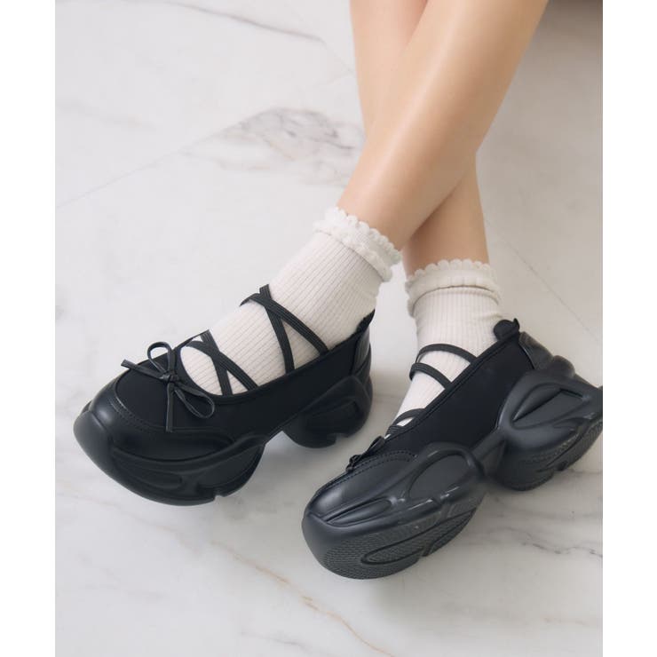 BLK1 | スニーカーソールシューズ | RETRO GIRL