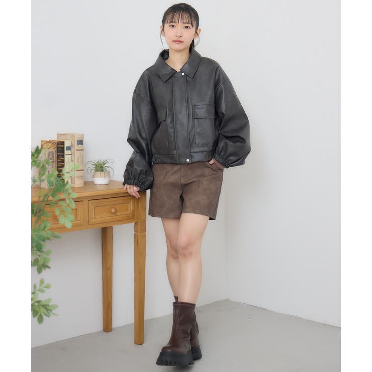 FレザーショートBZ[品番：RTGW0008703]｜RETRO GIRL（レトロ