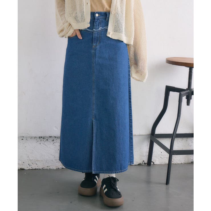 フリンジ切替デニムSK | RETRO GIRL | 詳細画像10 