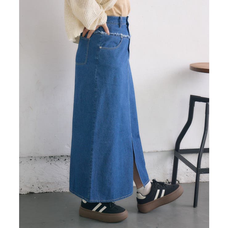 フリンジ切替デニムSK | RETRO GIRL | 詳細画像11 