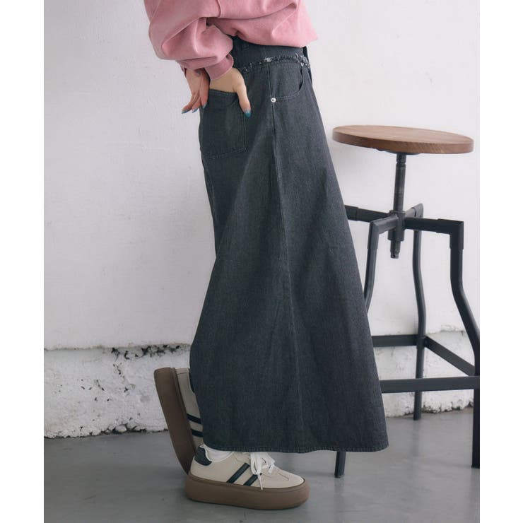 フリンジ切替デニムSK | RETRO GIRL | 詳細画像19 