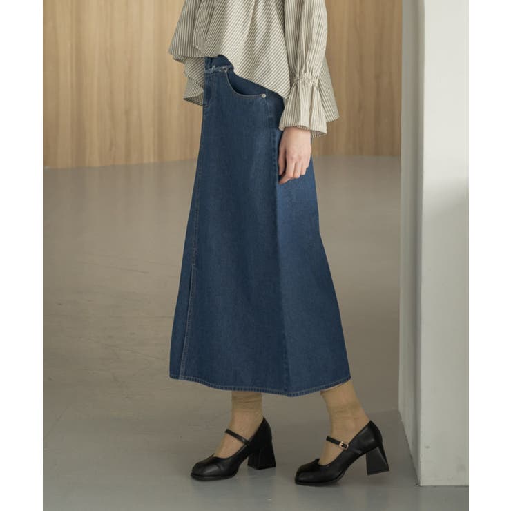 フリンジ切替デニムSK | RETRO GIRL | 詳細画像5 