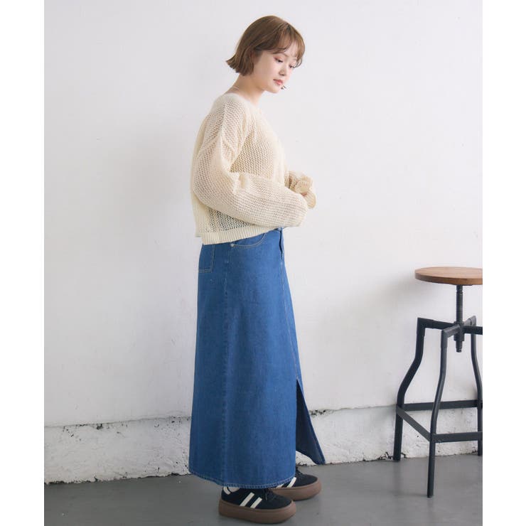 フリンジ切替デニムSK | RETRO GIRL | 詳細画像7 