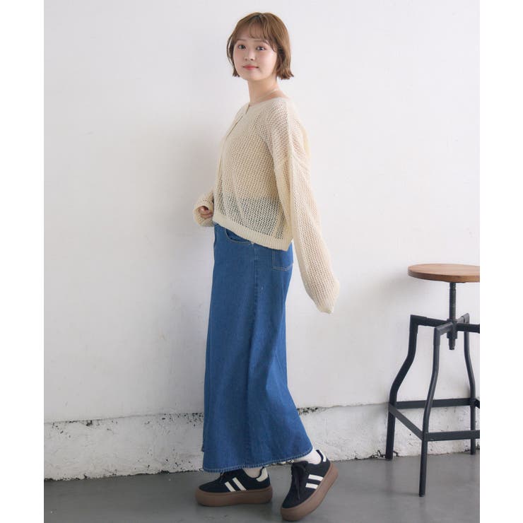 フリンジ切替デニムSK | RETRO GIRL | 詳細画像8 