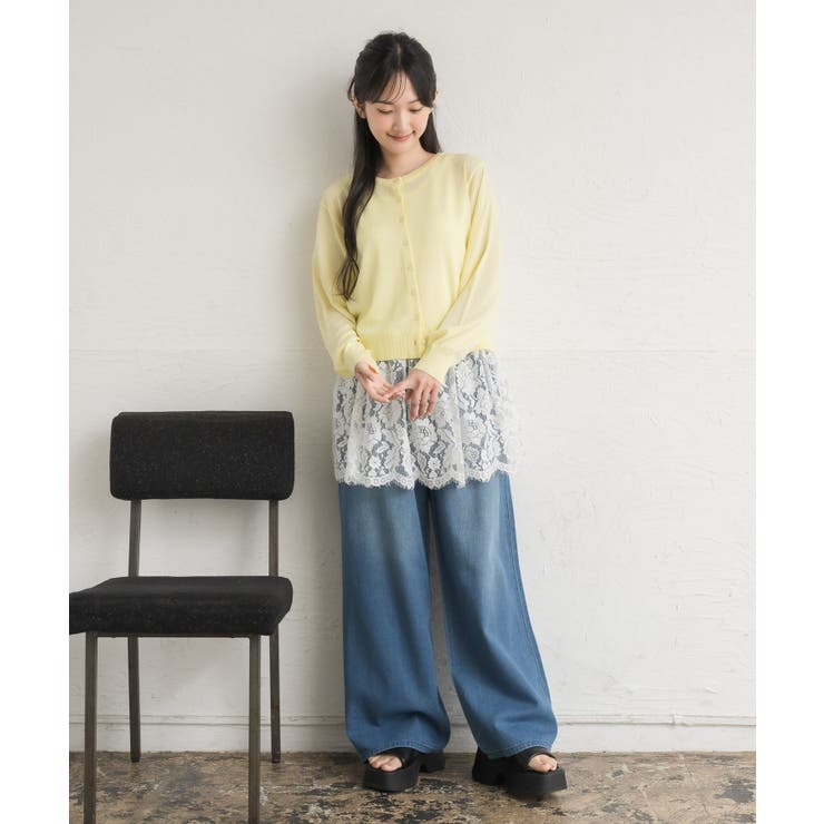 レース切替レイヤードタンク | RETRO GIRL | 詳細画像15 