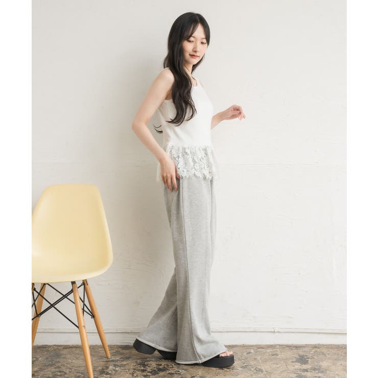 レース切替レイヤードタンク | RETRO GIRL | 詳細画像18 