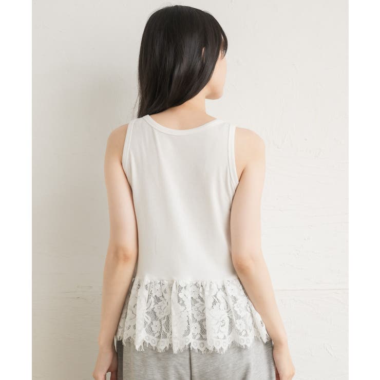 レース切替レイヤードタンク | RETRO GIRL | 詳細画像23 