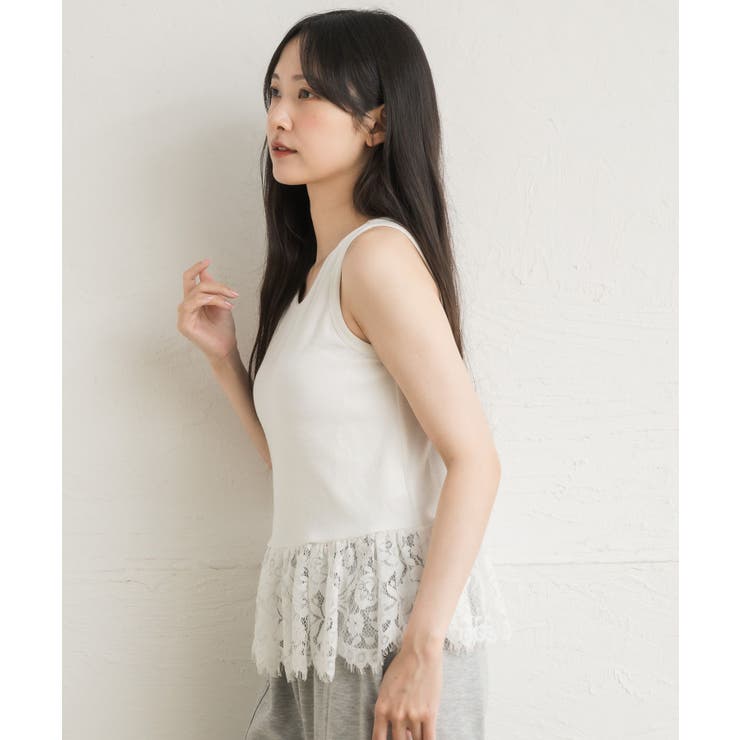 レース切替レイヤードタンク | RETRO GIRL | 詳細画像24 