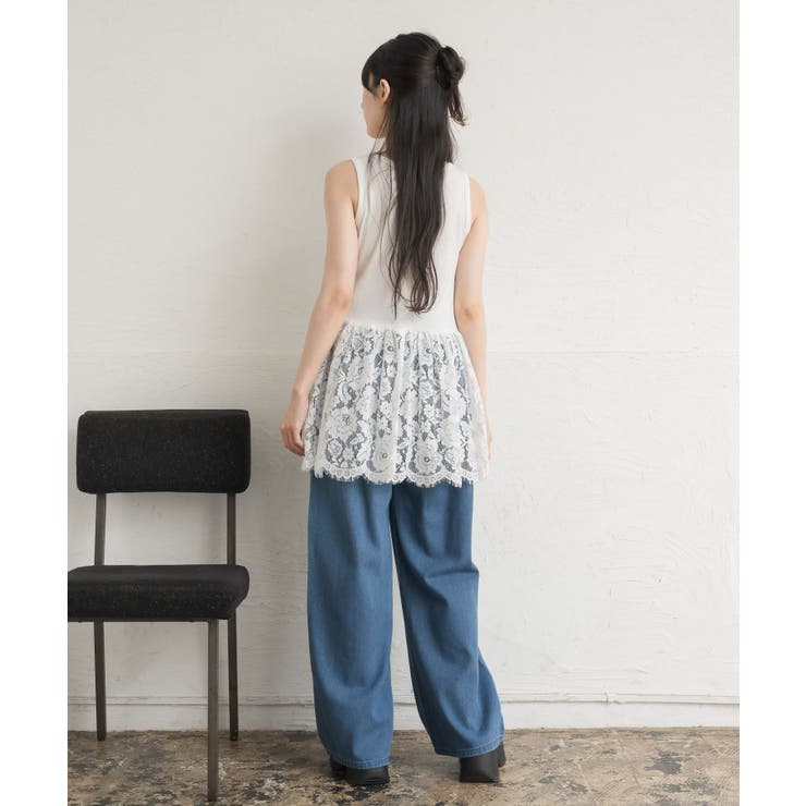 レース切替レイヤードタンク | RETRO GIRL | 詳細画像5 