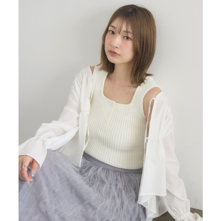 WHT2 | ヘンリーネックNTタンク | RETRO GIRL