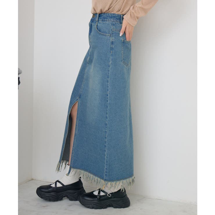 裾フリンジデニムSK | RETRO GIRL | 詳細画像12 