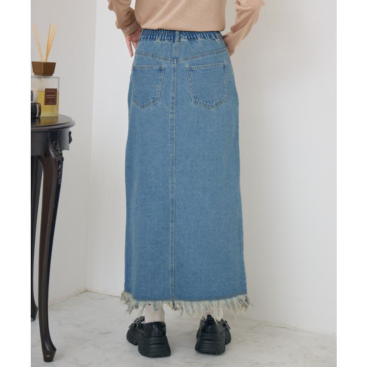 裾フリンジデニムSK | RETRO GIRL | 詳細画像13 