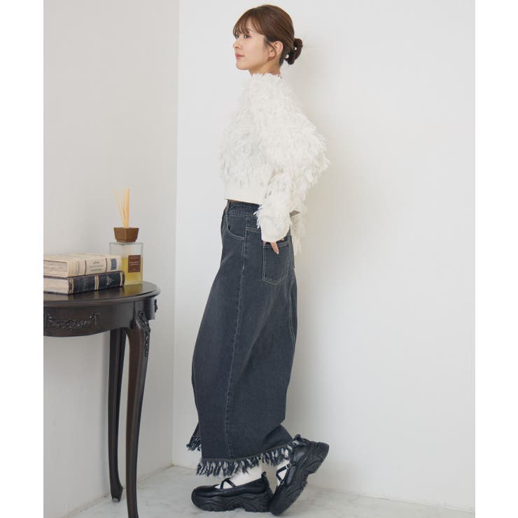 裾フリンジデニムSK | RETRO GIRL | 詳細画像18 