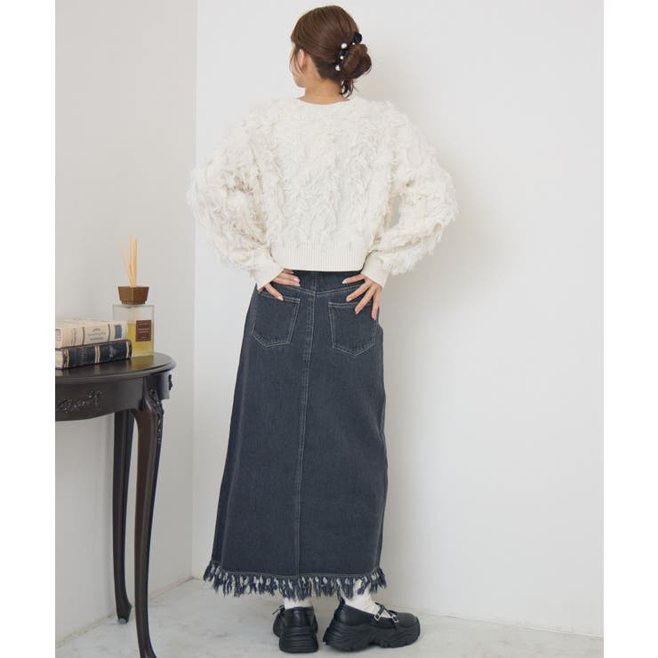 裾フリンジデニムSK | RETRO GIRL | 詳細画像19 