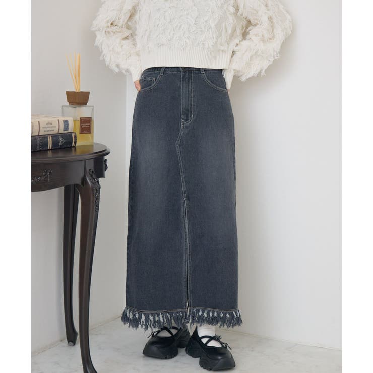 裾フリンジデニムSK | RETRO GIRL | 詳細画像20 