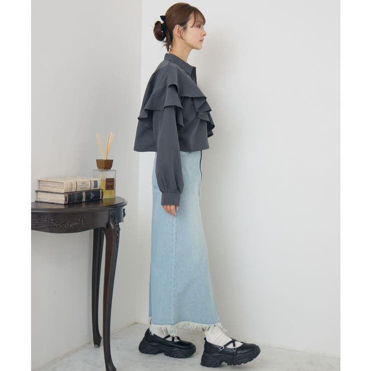 裾フリンジデニムSK | RETRO GIRL | 詳細画像27 