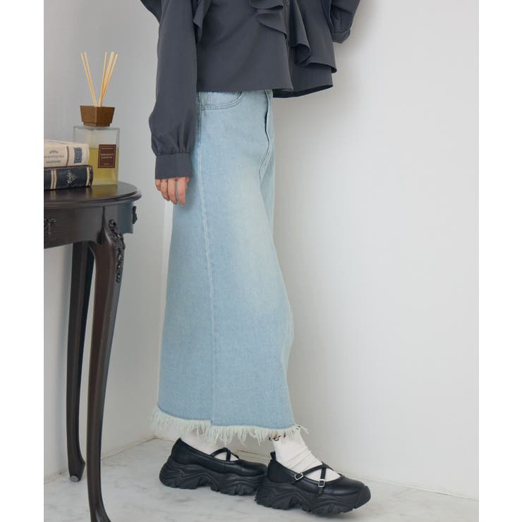裾フリンジデニムSK | RETRO GIRL | 詳細画像31 