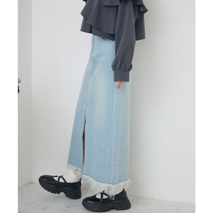 裾フリンジデニムSK | RETRO GIRL | 詳細画像32 