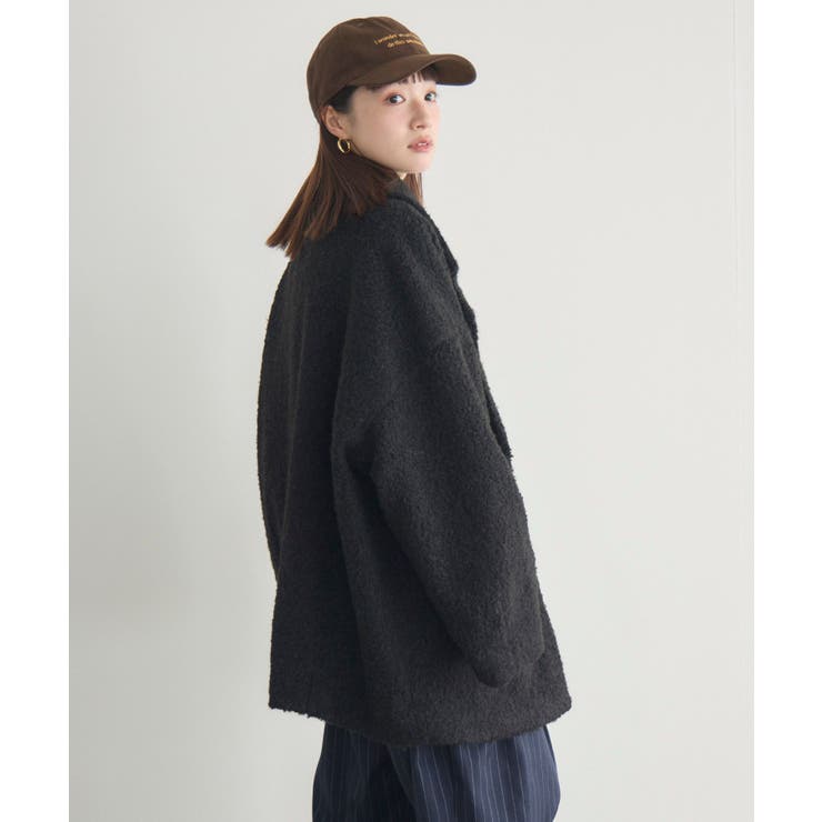 【WEB限定】ループボアテーラードコート | RETRO GIRL | 詳細画像10 