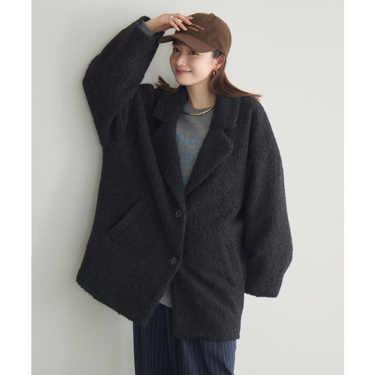 【WEB限定】ループボアテーラードコート | RETRO GIRL | 詳細画像11 