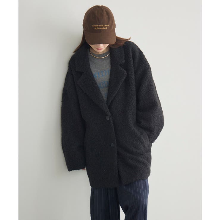 【WEB限定】ループボアテーラードコート | RETRO GIRL | 詳細画像12 