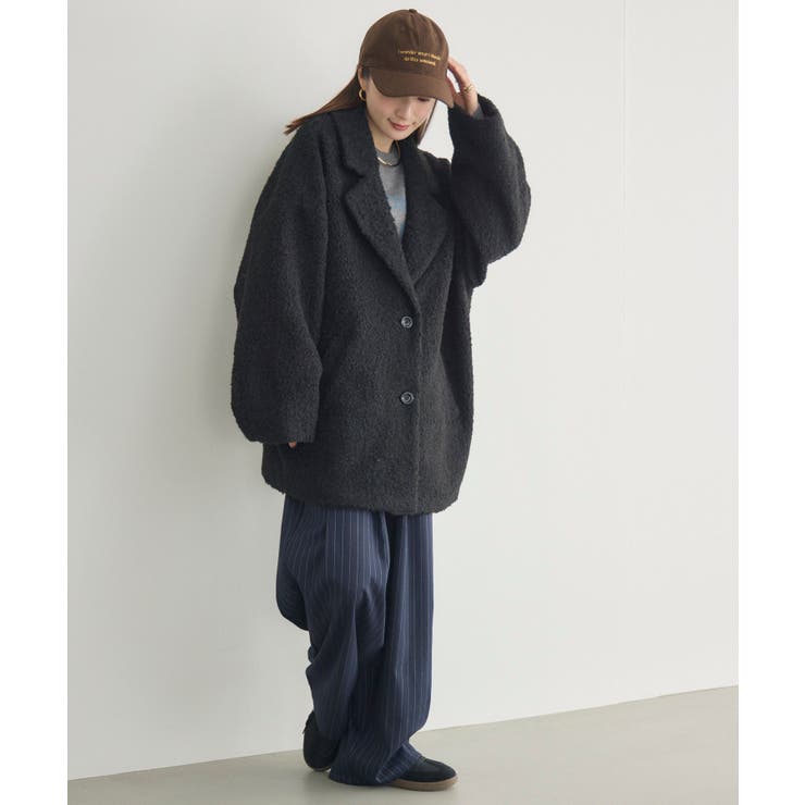 【WEB限定】ループボアテーラードコート | RETRO GIRL | 詳細画像39 