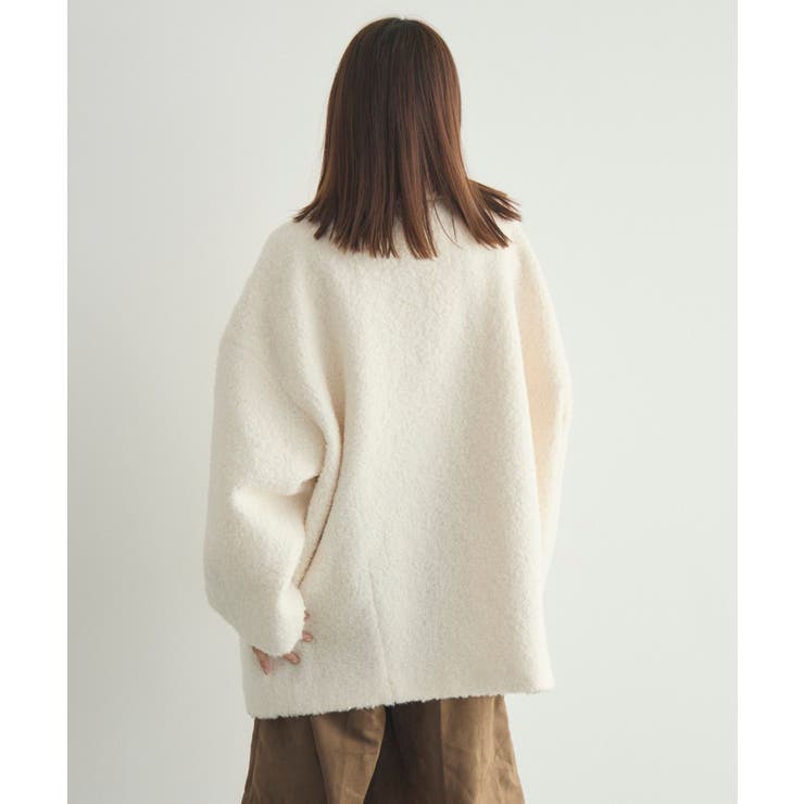 【WEB限定】ループボアテーラードコート | RETRO GIRL | 詳細画像4 