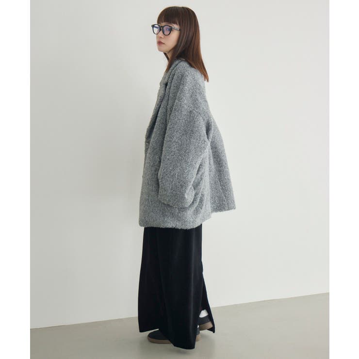 【WEB限定】ループボアテーラードコート | RETRO GIRL | 詳細画像42 