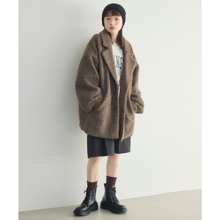 【WEB限定】ループボアテーラードコート | RETRO GIRL | 詳細画像44 