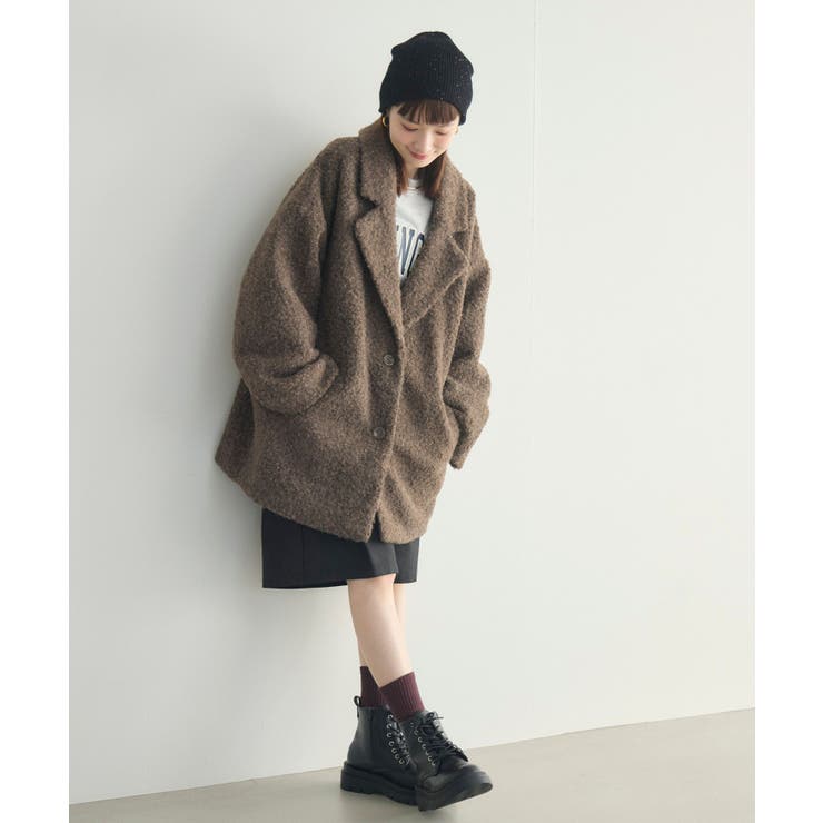 【WEB限定】ループボアテーラードコート | RETRO GIRL | 詳細画像50 