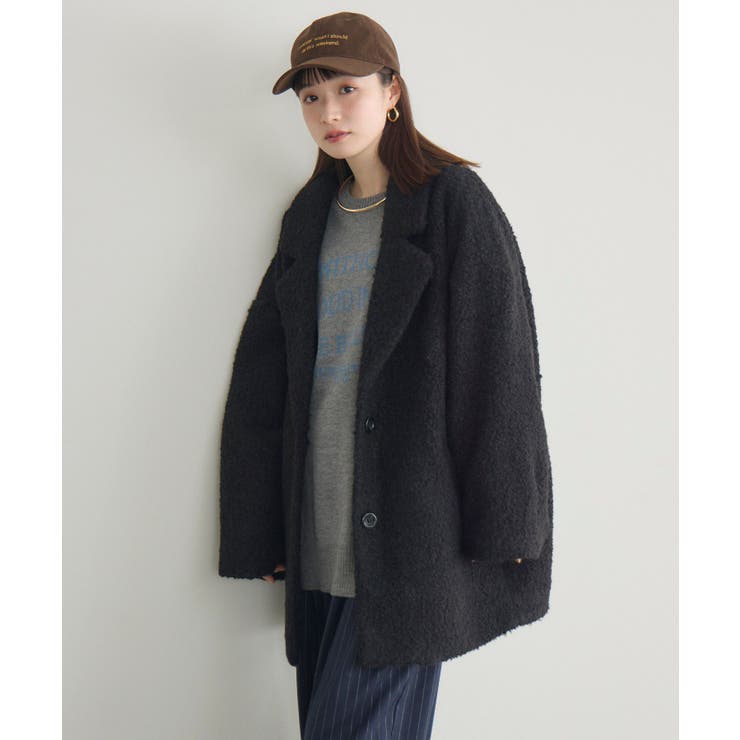 【WEB限定】ループボアテーラードコート | RETRO GIRL | 詳細画像8 