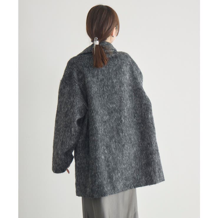 【WEB限定】シャギーダブルブレストコート | RETRO GIRL | 詳細画像10 