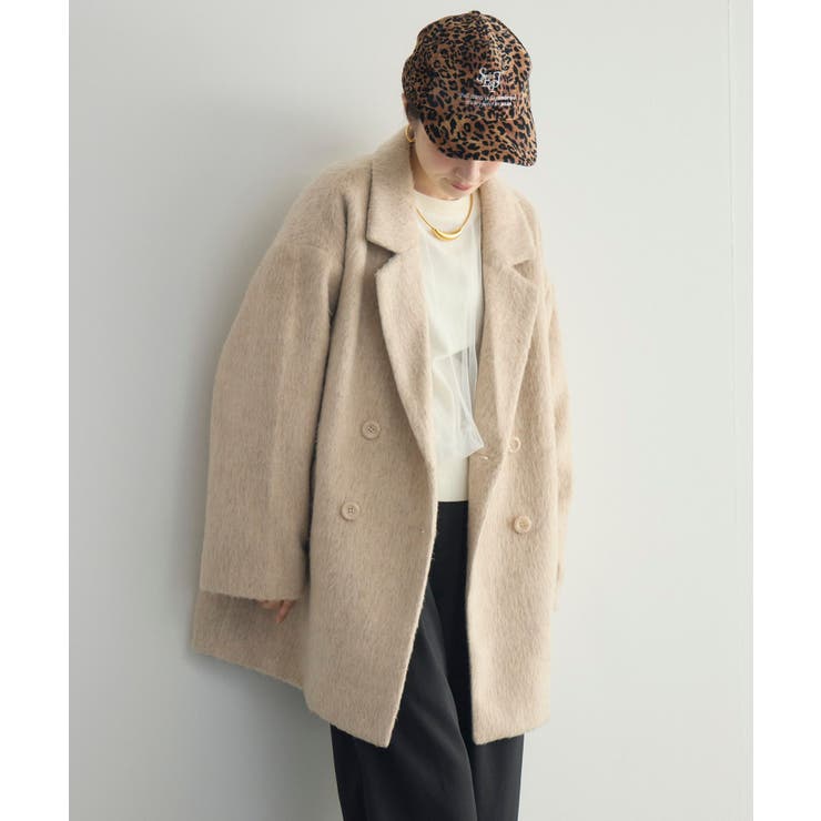 【WEB限定】シャギーダブルブレストコート | RETRO GIRL | 詳細画像2 