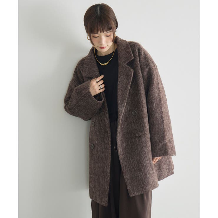 【WEB限定】シャギーダブルブレストコート | RETRO GIRL | 詳細画像20 