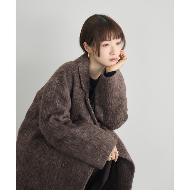 【WEB限定】シャギーダブルブレストコート | RETRO GIRL | 詳細画像23 