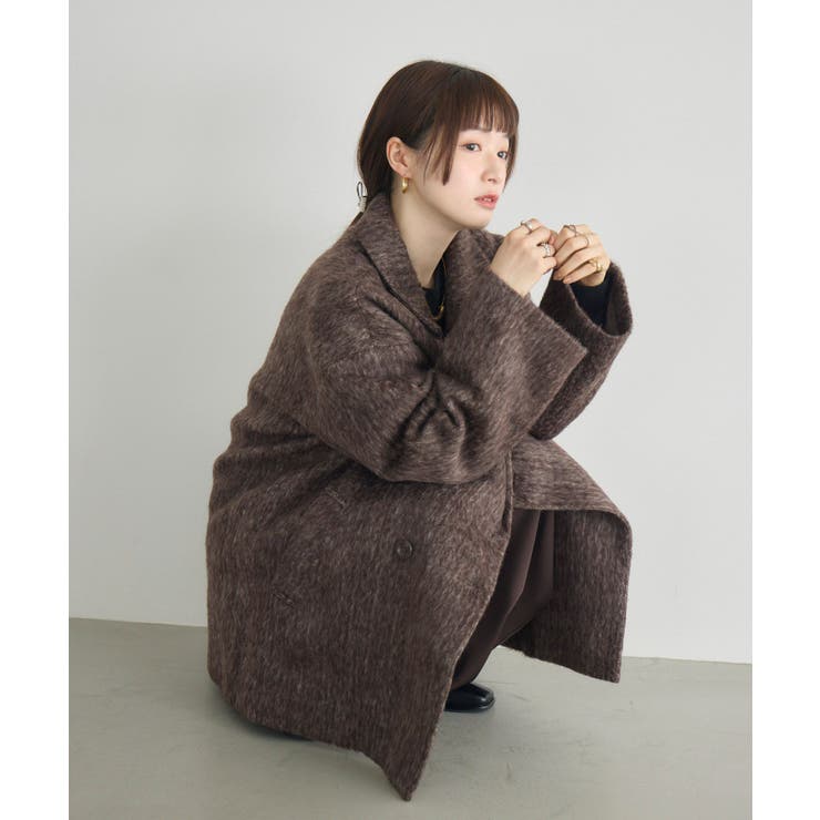 【WEB限定】シャギーダブルブレストコート | RETRO GIRL | 詳細画像24 