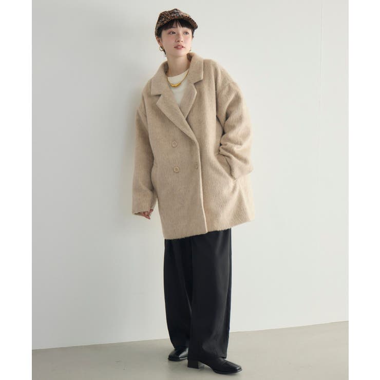 【WEB限定】シャギーダブルブレストコート | RETRO GIRL | 詳細画像30 