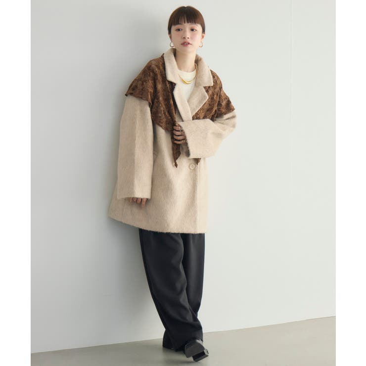 【WEB限定】シャギーダブルブレストコート | RETRO GIRL | 詳細画像33 